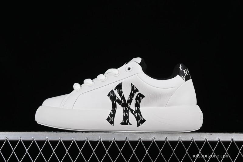MLB Chunky Classic Base Heel Monogram Lightweight Platform Sneakers with 6cm Height Boost - 3ASXCBH4N50BKS
