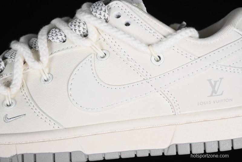 Nike SB Dunk Low LV Collaboration Anniversary Edition Custom Low-Top Casual Sneakers - XX2025-332