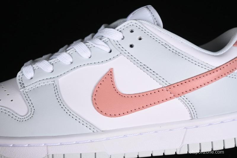 Nike SB Dunk Low White Grey Pink Skateboarding Shoes - HF0730-160