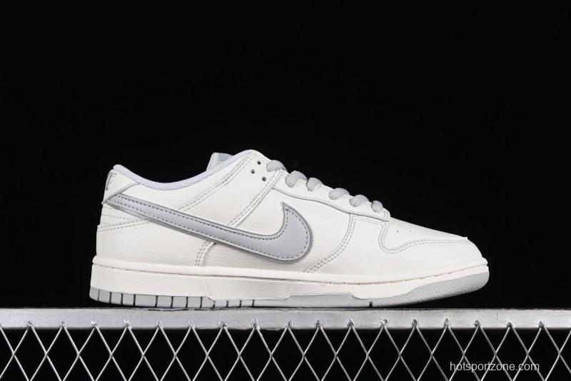 Nike SB Dunk Low UN Collaboration - Light Grey Swoosh Anniversary High-End Custom Low-Top Casual Skate Shoes - SF1588-135
