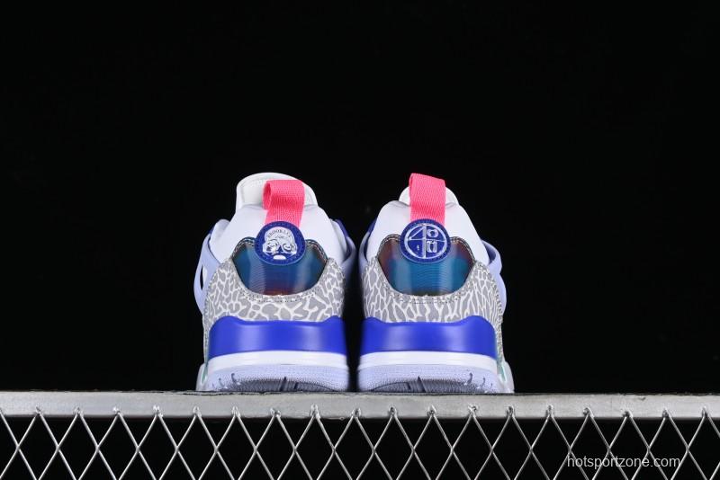 Nike Jordan Spizike Low AJ Hybrid Sneakers with Rainbow Colorway - HF5758-151