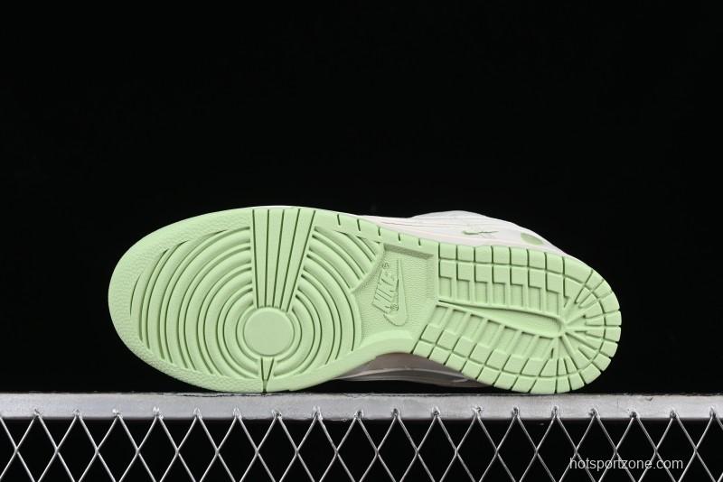 Nike SB Dunk Low Bape Collaboration - Apple Green Anniversary High-End Custom Low-Top Casual Skate Shoes - CF3688-010