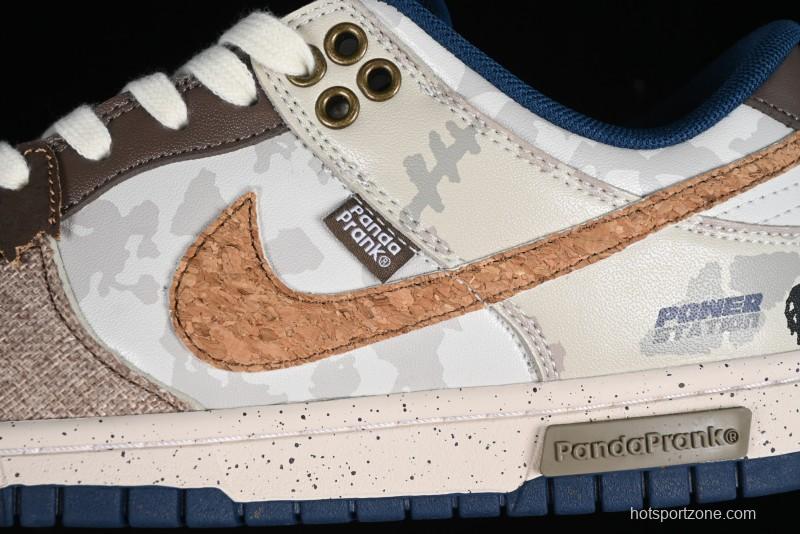Nike SB Dunk Low Panda Prank Pioneer Knight Survival Beige Brown SB Strap Low Top Casual Skate Shoes - DD1391-400