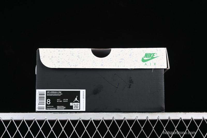 Nike Air Jordan 4 Remastered Sneakers in Black, Light Bone, and Dark Gray - FQ7939-001