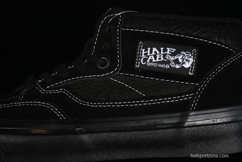Vans Half Cab 33 DX Black Knight Anaheim Classic Retro Skate Shoes - VN0A5KX6BKA