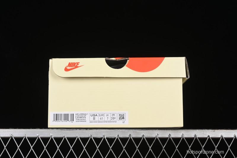 Nike Travis Scott x Fragment Design x Air Jordan 1 Low OG SP AJ1 Retro Sneakers - LJ5188-013