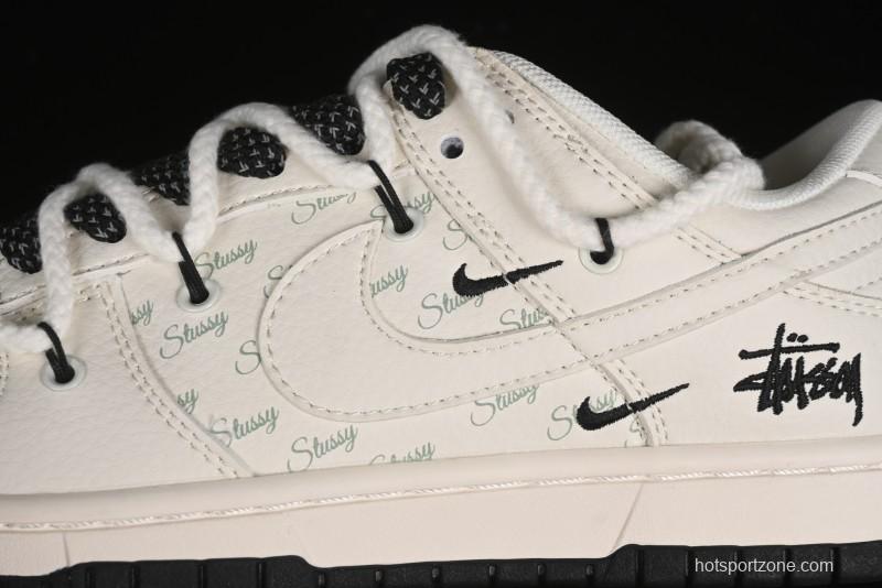 Nike SB Dunk Low Stussy Anniversary Custom Low-Top Casual Sneakers - SJ2068-276