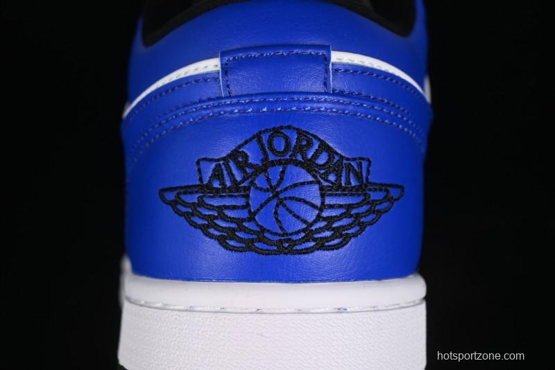 Nike Air Jordan 1 Low Retro Basketball Shoes White Blue - 553558-124
