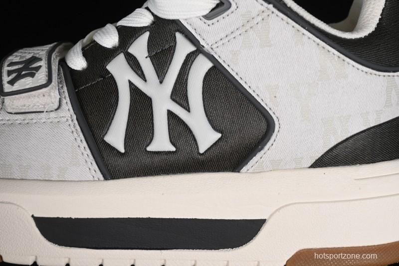 New York Yankees Chunky Liner Mid Denim Monogram Sandals with Velcro Closure and Thick Sole - 3ASXCHL4N50GRS
