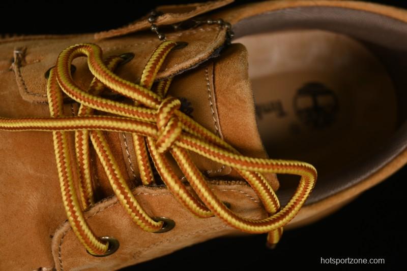 Timberland Low-Top Casual Shoes for Men - 24SS Autumn Collection with Oil-Resistant Italian Leather & Anti-Slip Rubber Outsole - TB73535YELLOW