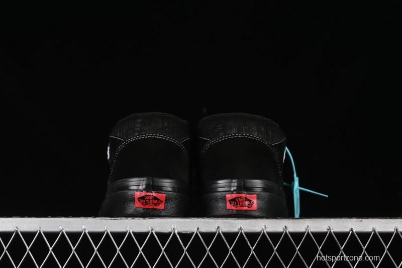 Vans Half Cab 33 DX Black Knight Anaheim Classic Retro Skate Shoes - VN0A5KX6BKA