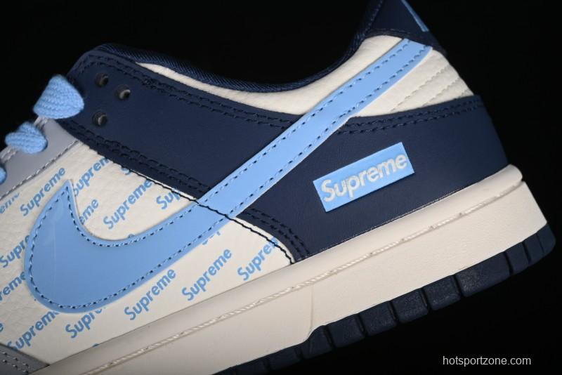 Nike SB Dunk Low Supreme Collaboration - Anniversary Edition High-End Custom Low-Top Casual Skate Shoes - CF3688-009