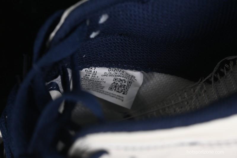 Nike SB Dunk Low OFF-WHITE Collaboration - Beige Navy Swoosh Anniversary Custom Low-Top Casual Skate Shoes - DJ2024-011