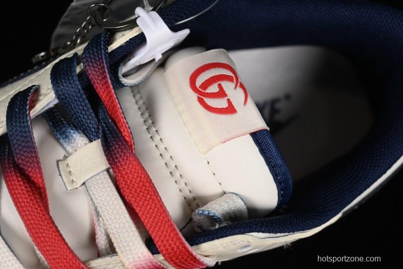 Nike SB Dunk Low Gucci Collaboration - Beige Blue Patchwork Anniversary High-End Custom Low-Top Casual Sneakers - XY1688-003