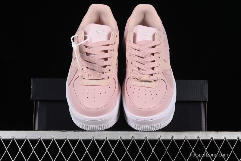 Nike Air Force 1 PLT Low-Top Casual Sneakers with Speed-Inspired Swoosh Design - DJ9946-602
