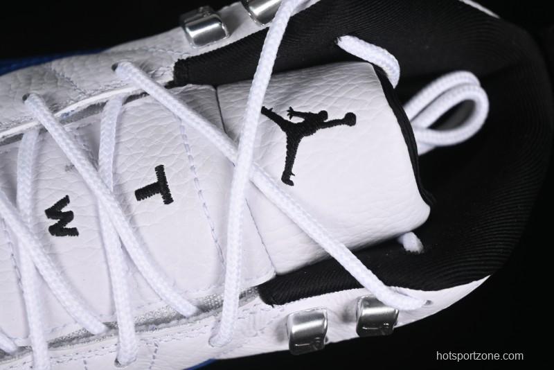 Nike Air Jordan 12 Retro Basketball Shoes in White Blue - CT8013-140