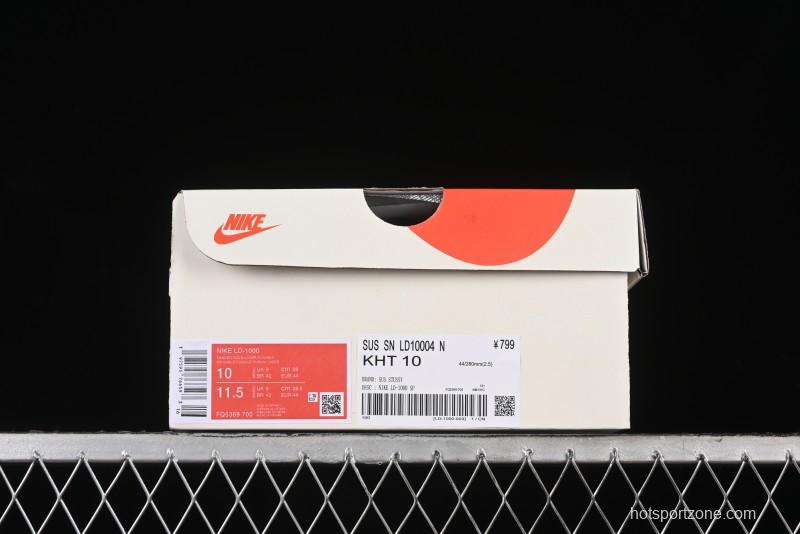 Stussy x Nike Roshe Run LD-1000 Comfortable Versatile Non-Slip Durable Waffle Low-Top Casual Running Shoes - FQ5369-700