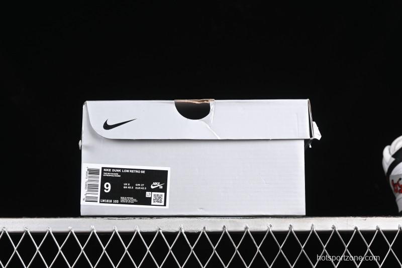 Nike SB Dunk Low Casual Skate Shoes - Anniversary Custom Edition in White/Grey/Black - LW1818-103