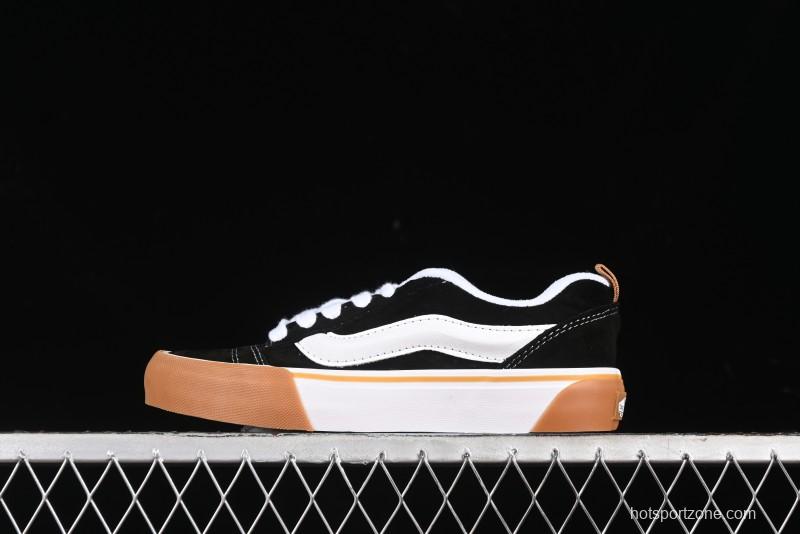 Vans Knu Skool Low Top Retro Casual Vulcanized Skate Shoes with Chunky Tongue - VN0009QCCJI
