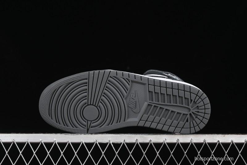 Nike Air Jordan 1 Mid AJ1 White Black Grey Mid-Top Casual Sneakers - DQ8426-001