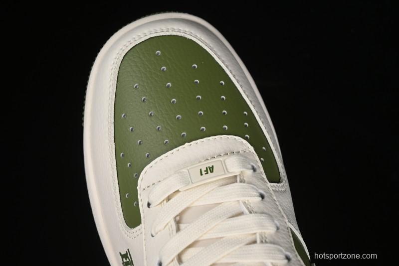 Nike Air Force 1 '07 Low Burberry Collaboration - Off White Mint Green Low Top Casual Sneakers - BB8588-221