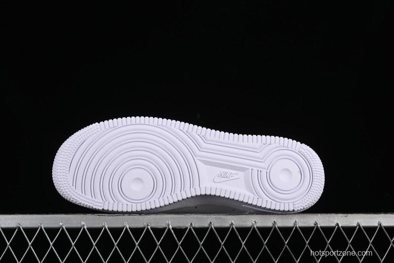Nike Supreme x Air Force 1 Low Casual Sneakers with Full-Grain Leather and 3/4 Air Cushion - CU9225-101