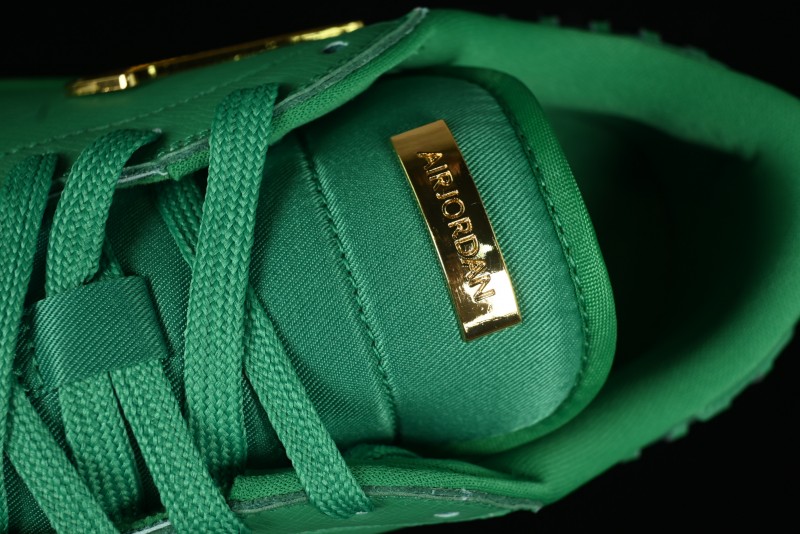 Nike Air Jordan 1 Low "Method of Make" Casual Sneakers in Green and Gold - FN5032-300