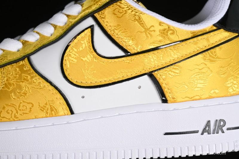 Nike Air Force 1 '07 Low DIY Golden Dragon Embroidery Casual Sneakers - CW2288-202