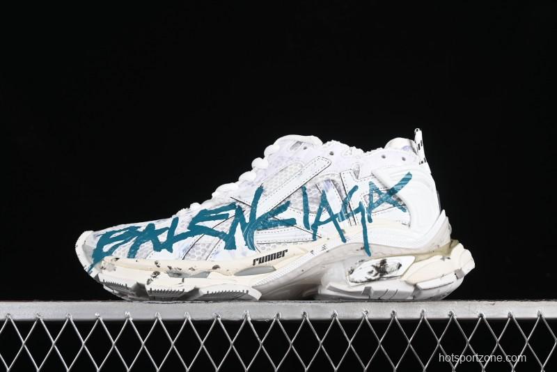 Balenciaga Runner Kith Four Color Retro Casual Shoes - W3RNY0133