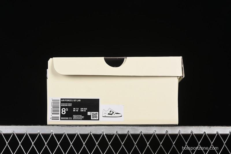 Nike Air Force 1 '07 Low Burberry Collaboration - Off White Mint Green Low Top Casual Sneakers - BB8588-221