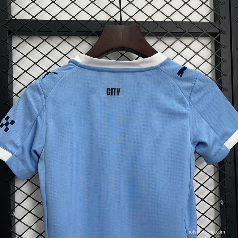 25/26 Kids Manchester City Home Size 16-28 Jersey