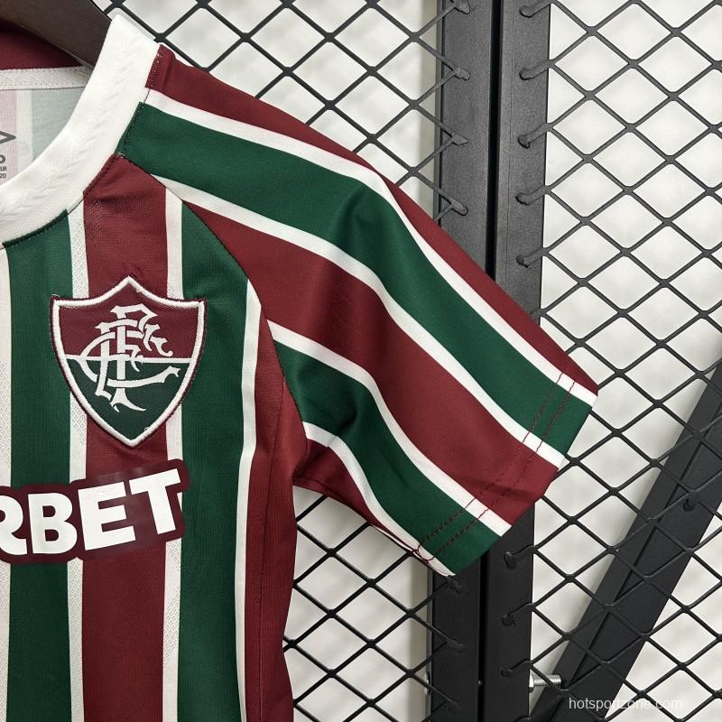 25/26 Kids Fluminense Home Size 16-28 Jersey
