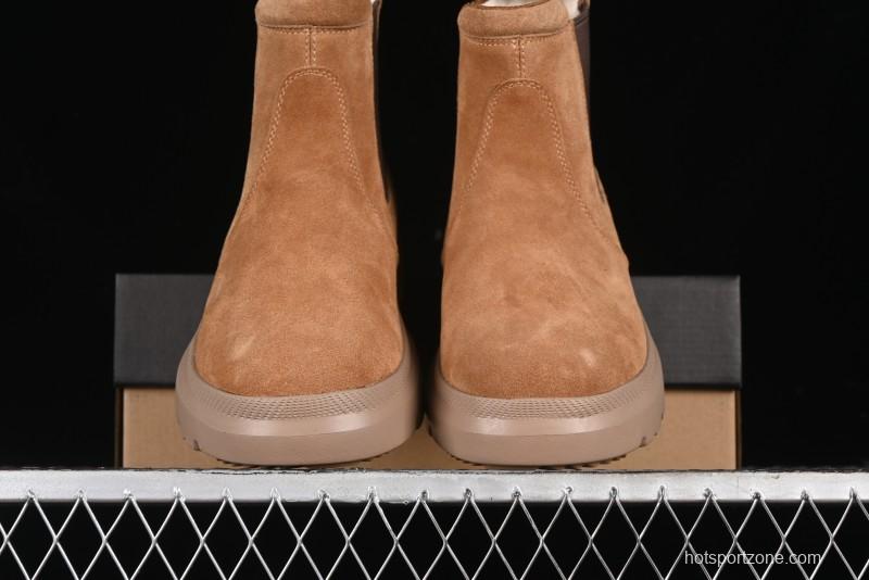 UGG Burleigh Chelsea Winter Snow Boots for Men with Lightweight Anti-Slip Sole and Genuine Wool Leather - 1152050