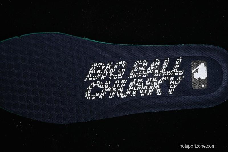 New York Yankees MLB Bigball Chunky Denim Monogram Platform Sneakers - 3ASHBDM4N43NYS