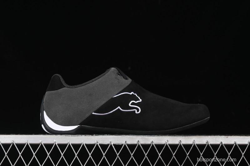 Puma Sparco Future Round Toe Lace-Up Leather Cowhide Fabric Low-Top Lifestyle Casual Shoes - 307936-01