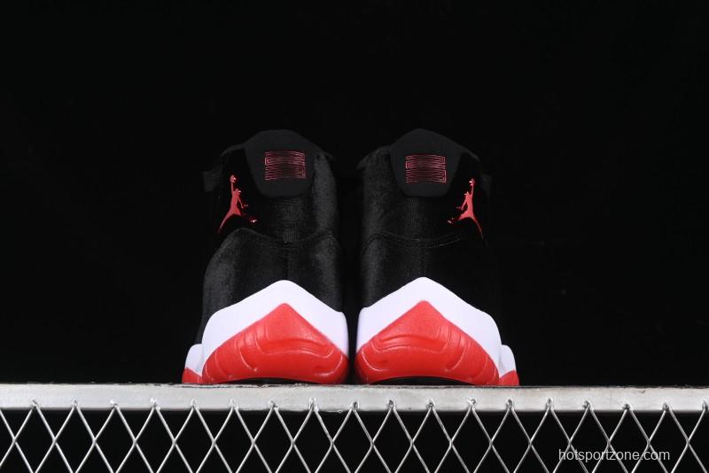 Nike Air Jordan 11 Retro "Bred Velvet" Basketball Shoes with Velvet Overlay - DB5457-061