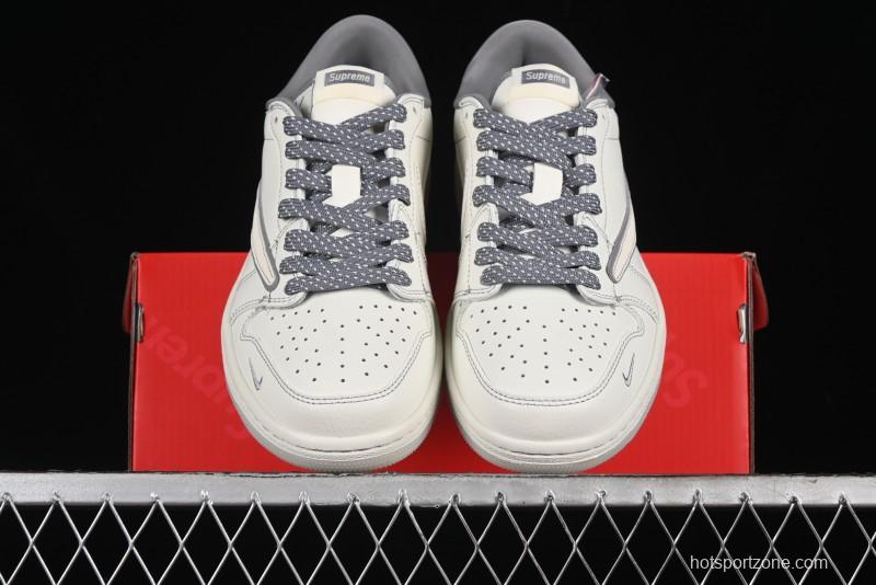 Nike Travis Scott x Fragment Design x Air Jordan 1 Low OG SP AJ1 Supreme Collaboration - CH6336-011