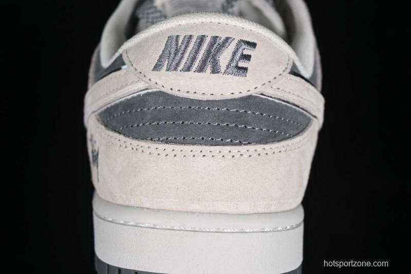 Nike SB Dunk Low Stussy Anniversary Edition Premium Custom Low-Top Casual Sneakers - XX2025-578