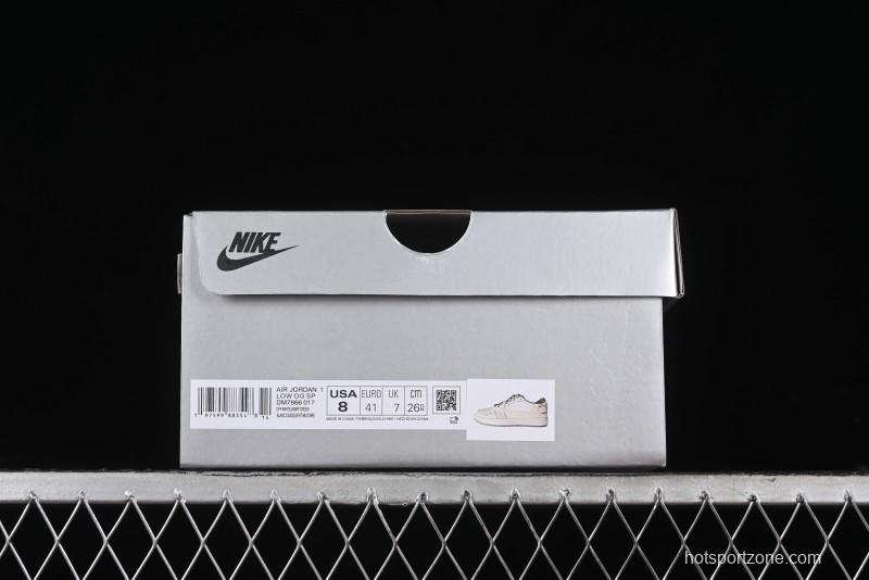 Nike Travis Scott x Fragment Design x Air Jordan 1 Low OG SP AJ1 Retro Sneakers - DM7866-017