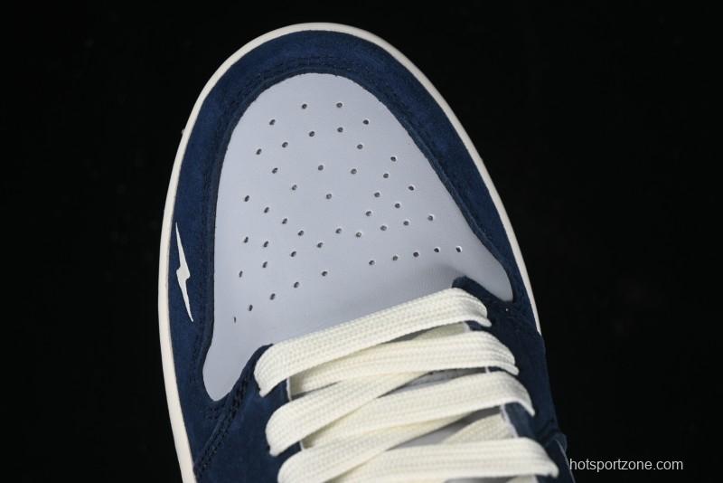 Nike Air Jordan 1 Low Retro Basketball Shoes in White Grey Blue - DC2024-026