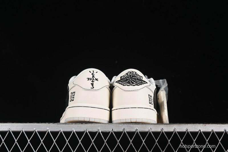 Nike Travis Scott x Fragment Design x Air Jordan 1 Low OG SP AJ1 Low Top Casual Sneakers - XY2688-111