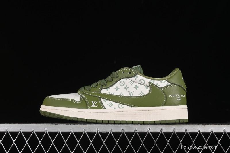 Nike Travis Scott x Fragment Design x Air Jordan 1 Low OG SP AJ1 LV Collaboration - LX1988-105