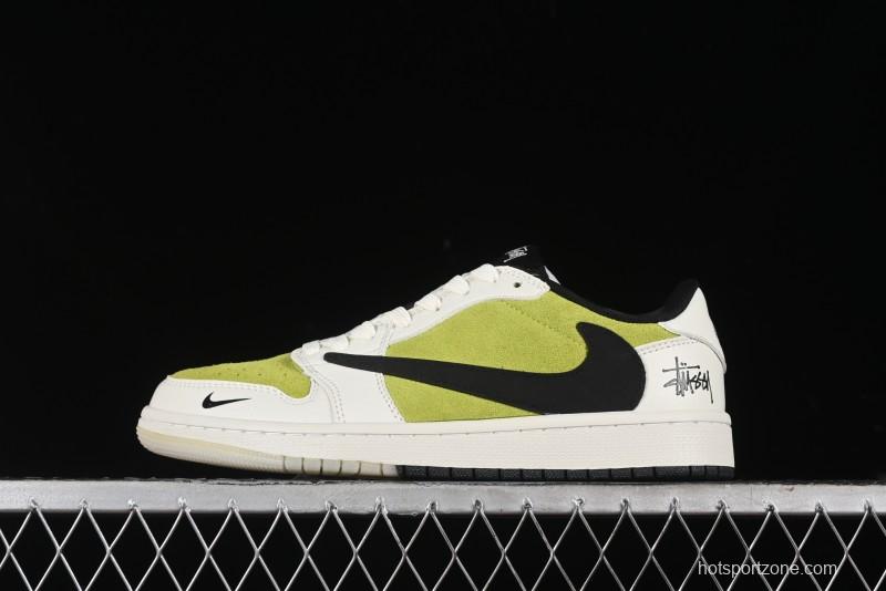 Nike Travis Scott x Fragment Design x Air Jordan 1 Low OG SP AJ1 Retro Sneakers - JH6089-002