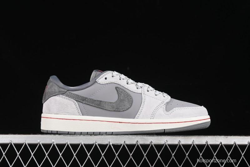 Nike Travis Scott x Fragment Design x Air Jordan 1 Low OG SP AJ1 Supreme Collaboration - JH6089-005