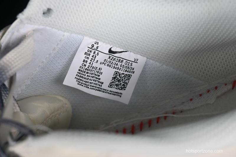 Nike Air Force 1 '07 Low Stussy Collaboration - White Grey Two-Tone Low-Top Casual Sneakers - XZ6188-015