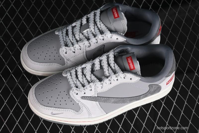 Nike Travis Scott x Fragment Design x Air Jordan 1 Low OG SP AJ1 Supreme Collaboration - JH6089-005