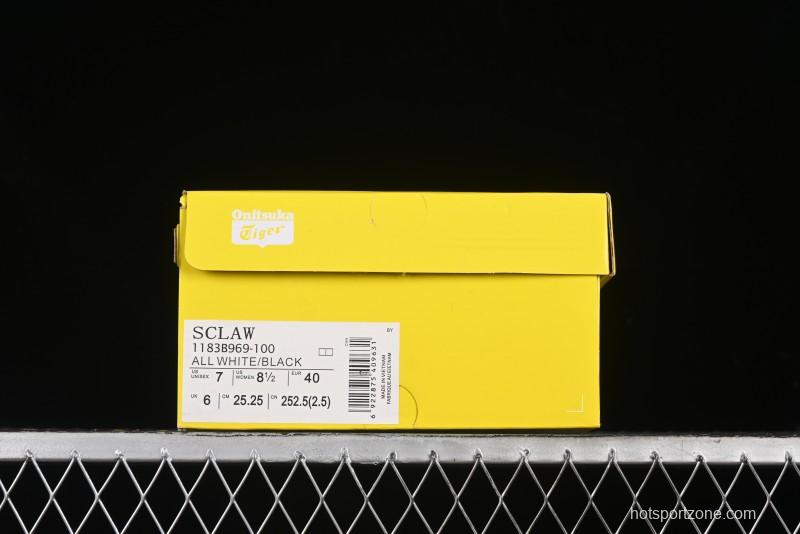 Onitsuka Tiger Sclaw Comfortable Versatile Slip-Resistant Low-Top Lifestyle Casual Shoes - 1183B969-100