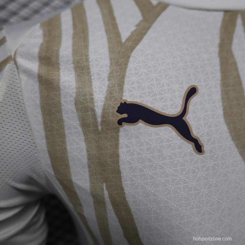 Player Version 25/26 Al Hilal White with Gold Stripes Jersey