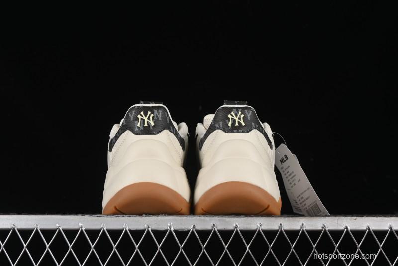 New York Yankees MLB Bigball Chunky Embo Monogram Thick Sole Sandals - 3ASHBEM4N50IVS