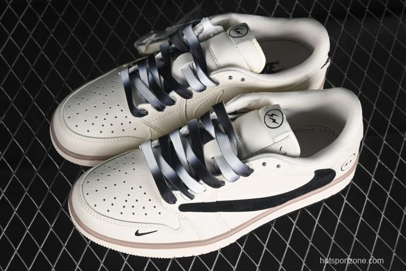 Nike Travis Scott x Fragment Design x Air Jordan 1 Low OG SP AJ1 Sneakers - CF3688-018